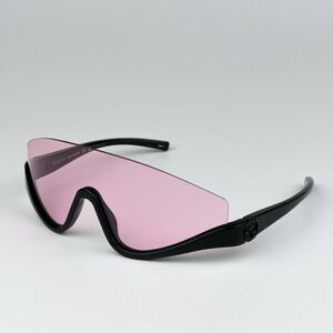 NEW Gucci GG1650S 002 Black Pink Unisex Shield Mask Sunglasses GG 1650S